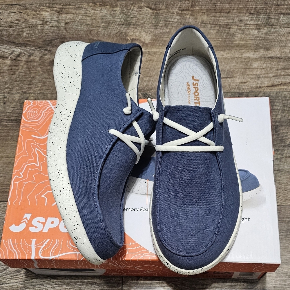 J SPORT memory foam Cushioned footbed slip on sneaker women's 7.5